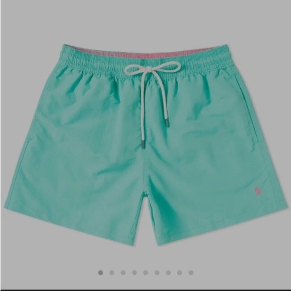 POLO RALPH LAUREN Men's CLASSIC TRAVELER SWIM SHORT Hawaiian Green XXL